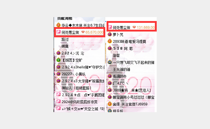 神秘土豪文儿刷了六万多
