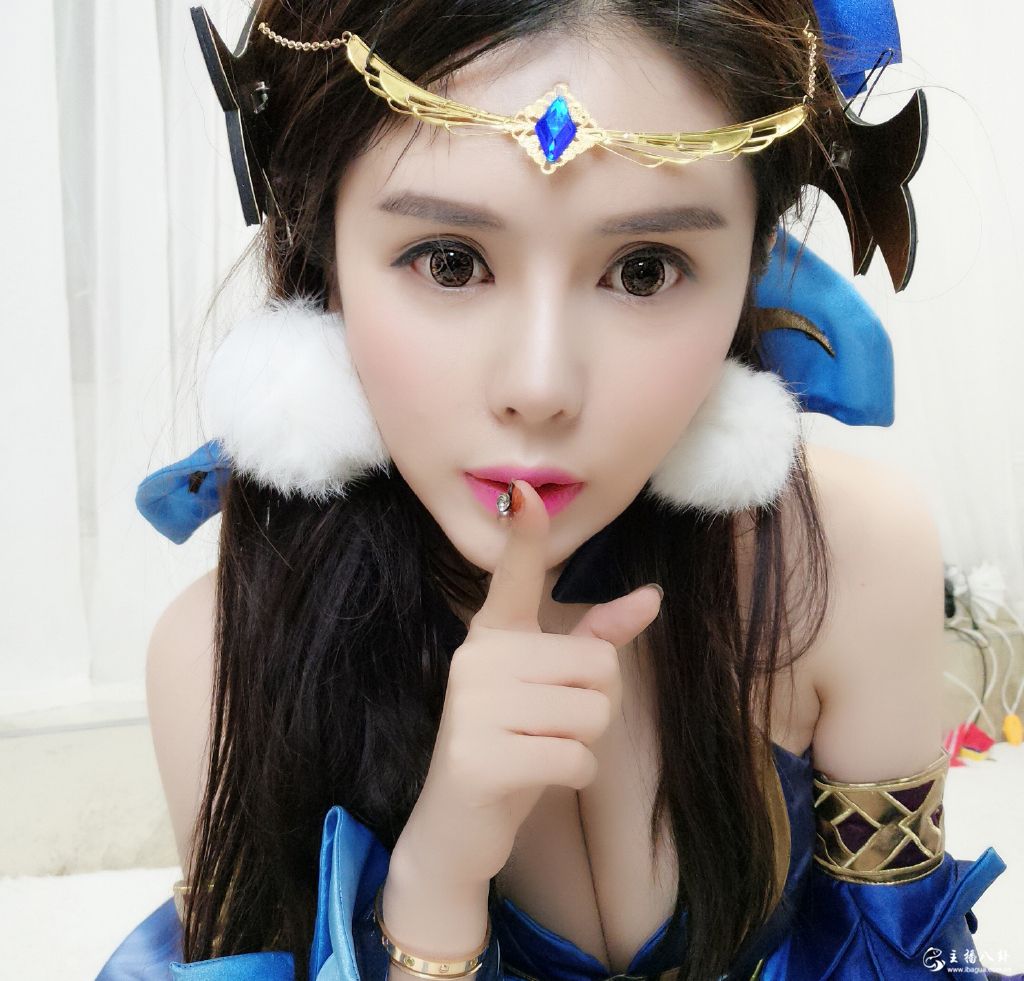 斗鱼直播当红人气主播七哥张琪格COSPLAY王者荣耀貂蝉仲夏夜之梦写真5