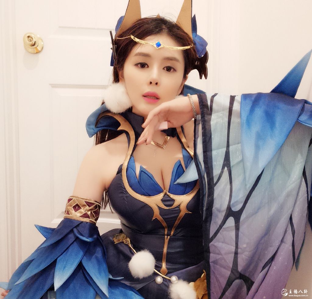 斗鱼直播当红人气主播七哥张琪格COSPLAY王者荣耀貂蝉仲夏夜之梦写真6