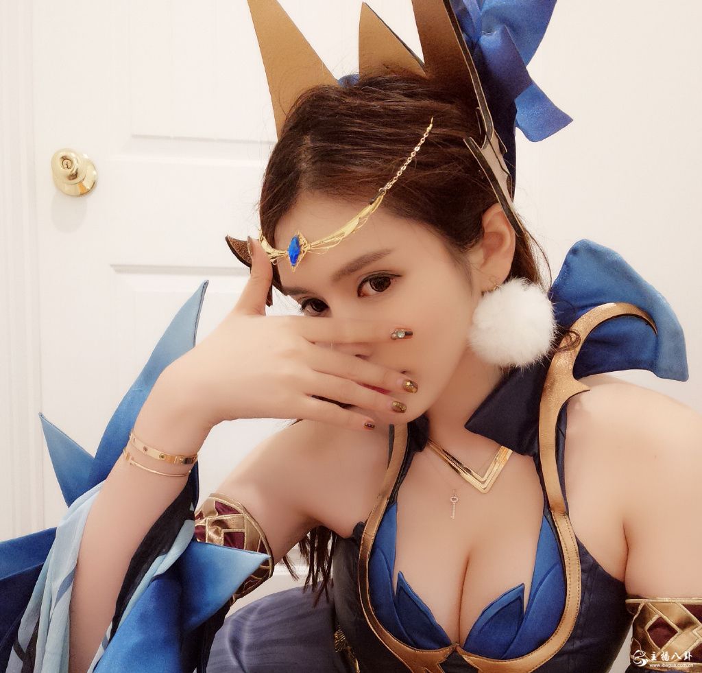 斗鱼直播当红人气主播七哥张琪格COSPLAY王者荣耀貂蝉仲夏夜之梦写真7