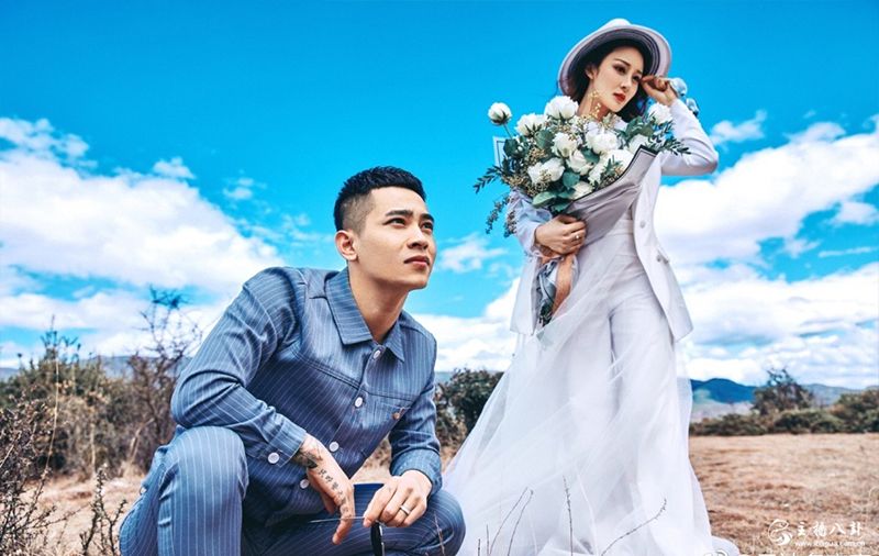 吴迪文静婚纱照