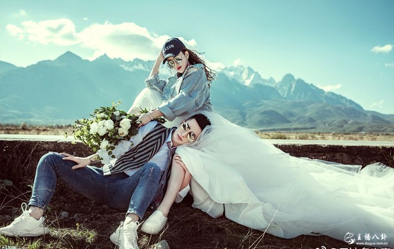 吴迪文静婚纱照