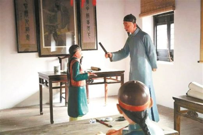 私塾先生惩戒学生