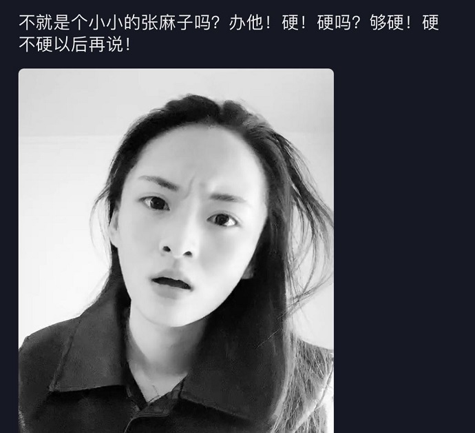 网友拍摄不就是小小的张麻子吗抖音视频截图