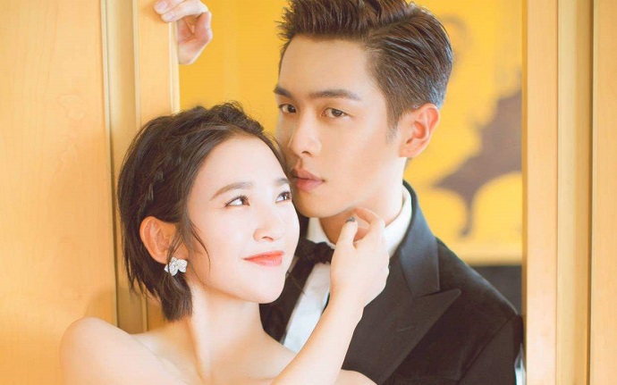 张若昀唐艺昕婚纱照