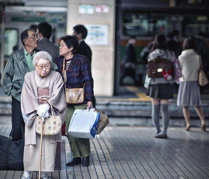 日本老龄化日渐严重