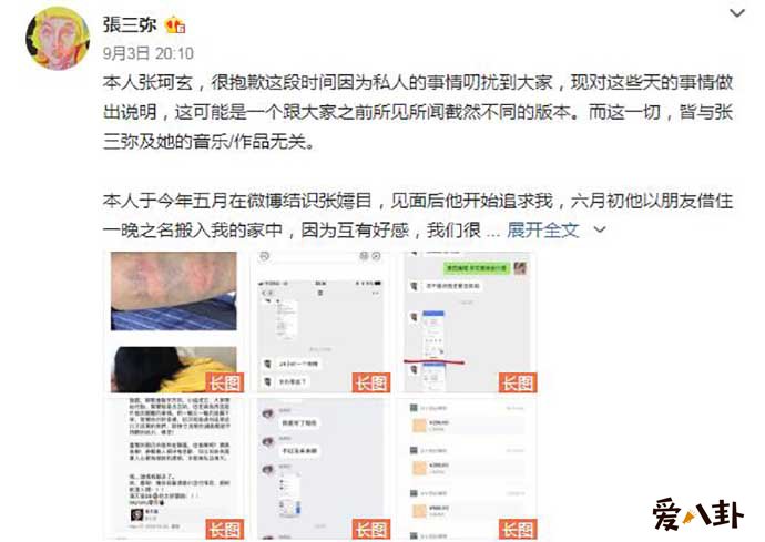 张嫮目疑家暴