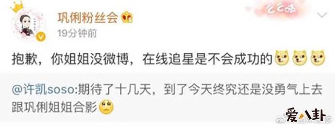 许凯追星巩俐失败