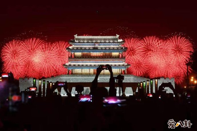 70周年国庆烟花现场