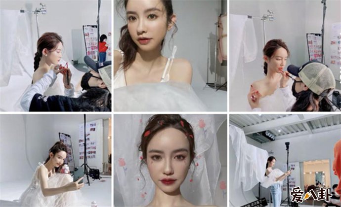 张大奕疑似晒婚纱照
