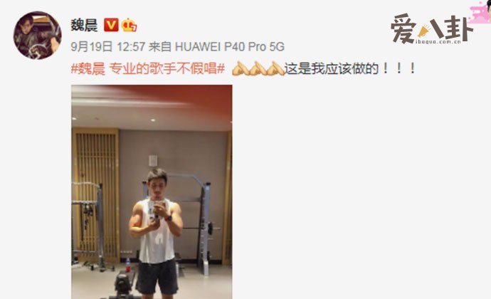 魏晨回应专业歌手不假唱