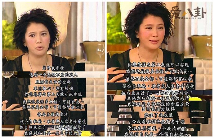 袁咏仪承认被包养