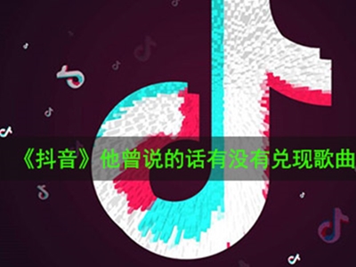 他曾说的话有没有兑现是什么歌 抖音走红的BGM