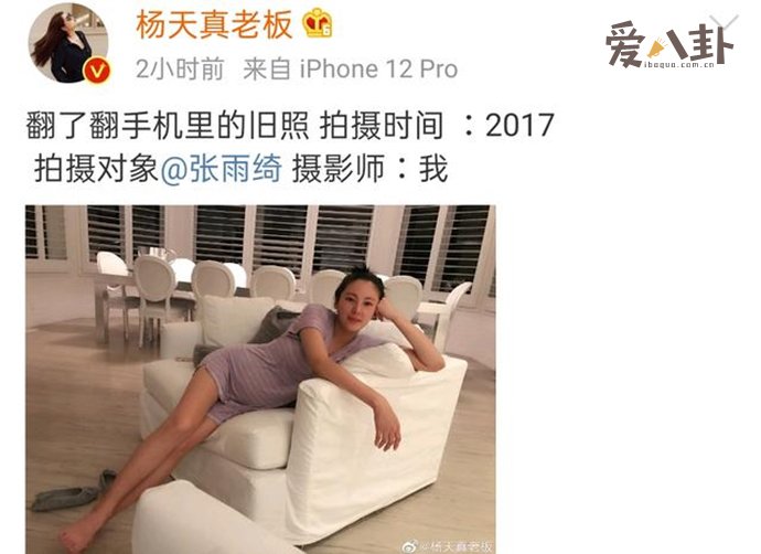 前经纪人杨天真发文否认张雨绮代孕