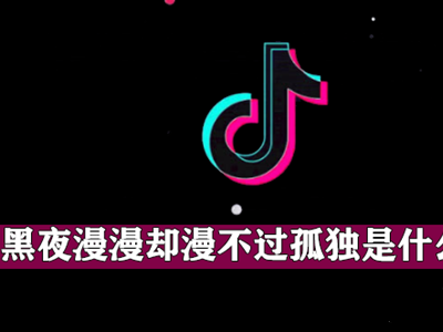 黑夜漫漫却漫不过孤独是什么歌 这首歌曲是谁唱的