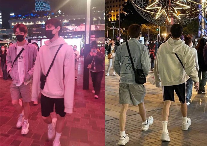 利路修在三里屯被路人偶遇 