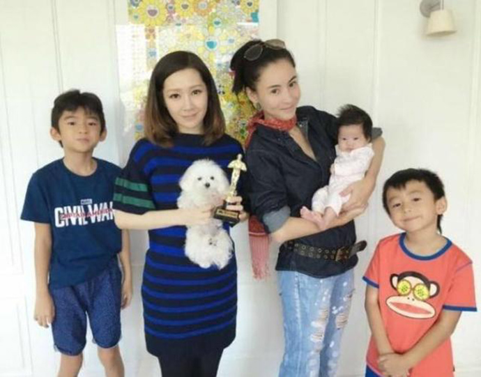张柏芝和他的小孩